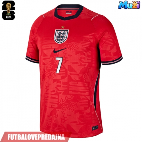 Lacne Muži Futbalové dres Anglicko Bukayo Saka #7 MS 2026 Krátky Rukáv - Preč